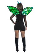 Green Iridescent Bat Kit Wings and Headband 1