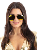Metallic Gold Mirrored Aviator Specs