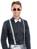 Metallic Silver Sequin Party Set