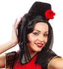 Spanish Veil With Red Rose