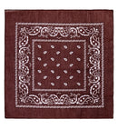 Brown Bandana 55X55 Cm - 100% Cotton