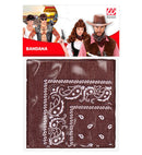 Brown Bandana 55X55 Cm - 100% Cotton
