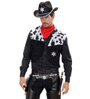 Black Deluxe Cowboy Double Pistolholster Adult Size