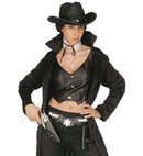Black Deluxe Cowboy Double Pistolholster Adult Size