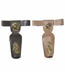 Cowboy Pistol Holster 2 Colors Ass.: 4 Black, 2 Brown