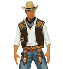 Cowboy Double Pistol Holster 2 Colors Ass.: 4 Black, 2 Brown