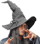 Suedelook Wizard/Witch Hat - Light Grey Color