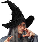 Suedelook Wizard/Witch Hat Black Color