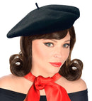 Black Beret 100% Wool