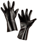 Black Character Gloves Leatherlook - Child Size