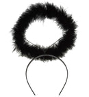 Black Marabou Halo
