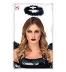 Black Marabou Halo