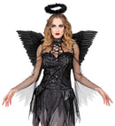 Black Feathered Wings 78X36 Cm