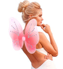 Pink  Wings With Gems 50X40 Cm