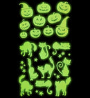 Glow In The Dark Halloween Decor Stickers 21X15 Cm