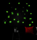 Glow In The Dark Halloween Decor Stickers 21X15 Cm