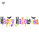Happy Halloween Gel Window Sticker 50X15 Cm