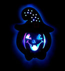 Pumpkin Wall Decoration With 8 Bliinking Multicolor Led Lights 26X19 Cm