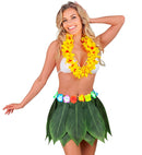 Banana Leaf Skirt With Flower Belt