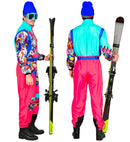 “Pink-Azure Ski Suit  Overalls, Belt 