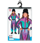 “Multicolor Animalier Leopard Ski Suit  Overalls, Belt 