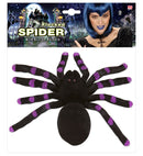 Flocked Spiders  Accents 24 Cm - 3 Colors Ass.