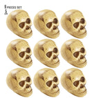 Set Of 9 Skulls In Bag 5 Cm