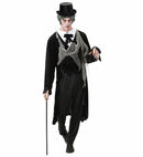 Zombie Gentleman  Tattered Jacket With Shirt, Vest, Bow Tie And Gauze 