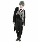 Zombie Gentleman  Tattered Jacket With Shirt, Vest, Bow Tie And Gauze 