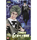 Zombie Gentleman  Tattered Jacket With Shirt, Vest, Bow Tie And Gauze 