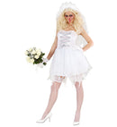 Zombie Bride  Tattered Dress, Tattered Headpiece With Veil, Gloves 
