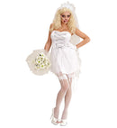 Zombie Bride  Tattered Dress, Tattered Headpiece With Veil, Gloves 