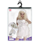 Zombie Bride  Tattered Dress, Tattered Headpiece With Veil, Gloves 