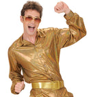 The 70S Disco Style  Holographic Shirt 