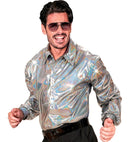 The 70S Disco Style  Holographic Shirt 