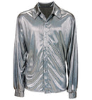 The 70S Disco Style  Holographic Shirt 
