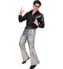 The 70S Disco Style  Holographic Pants 