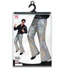 The 70S Disco Style  Holographic Pants 