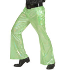Green Holographic Fabric Pants