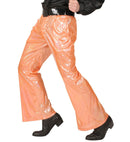 Orange Holographic Fabric Pants