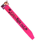 Girls Night Out Sash Satin