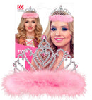 Tiara With Pink Marabou