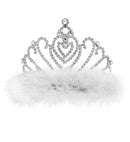 Tiara With White Marabou