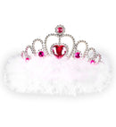 Girls Night Out Tiara With Gems & Marabou