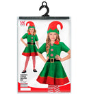 Santa'S Little Helper Elf  Dress With Belt, Hat, Stockings 