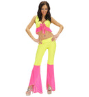 Samba De Janeiro Elastane  Neon Yellow & Pink Tops & Pants 