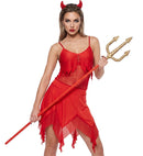 Devilin Elastane  Top, Skirt, Horns 
