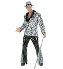 Zebra Bell Bottom Pants Vinyl