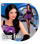 Gothic Fairy  Dress, Wings, Fingerless Gloves 