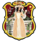 Court Lady  Dress With Wire Hoop, Belt, Hat 